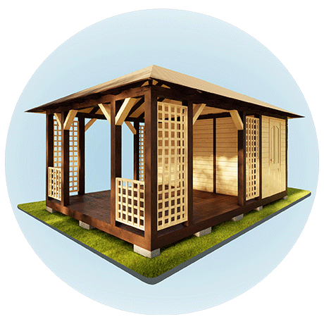 Раздел Беседки с хозблоком